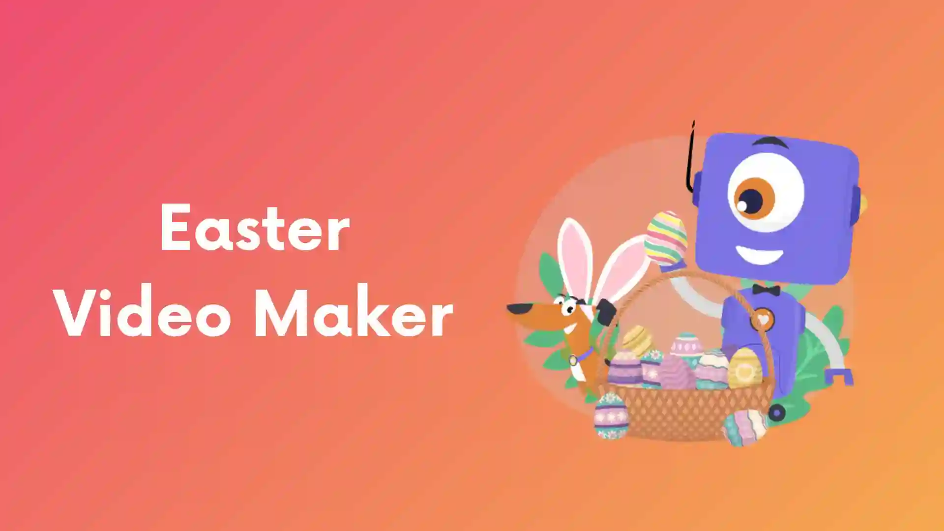 Easter video maker banner image